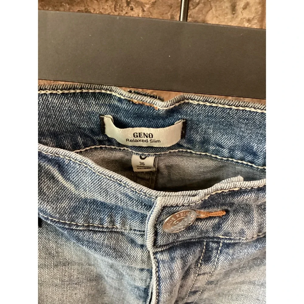 True Religion Geno Relaxed Slim Jeans Brilliant Medium Wash Mens 36x32 NF NWT